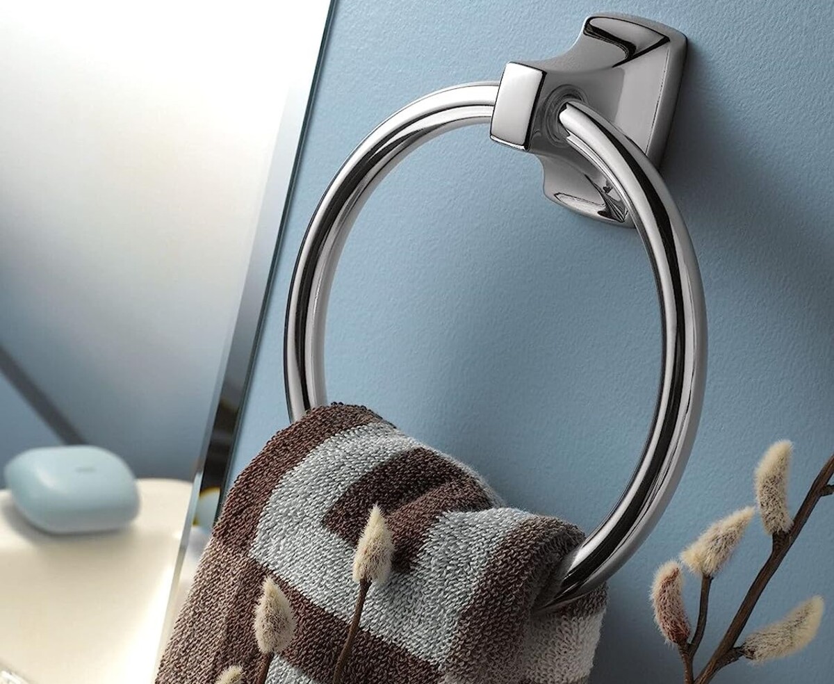 How To Install A Moen Contemporary Towel Ring In Chrome