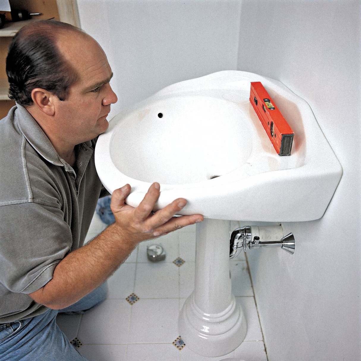 How To Install A Pedestal Sink With Wall Plumbing