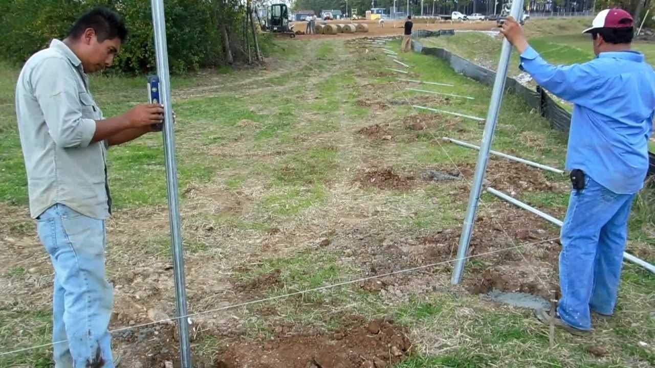 How To Install Metal Fence Post