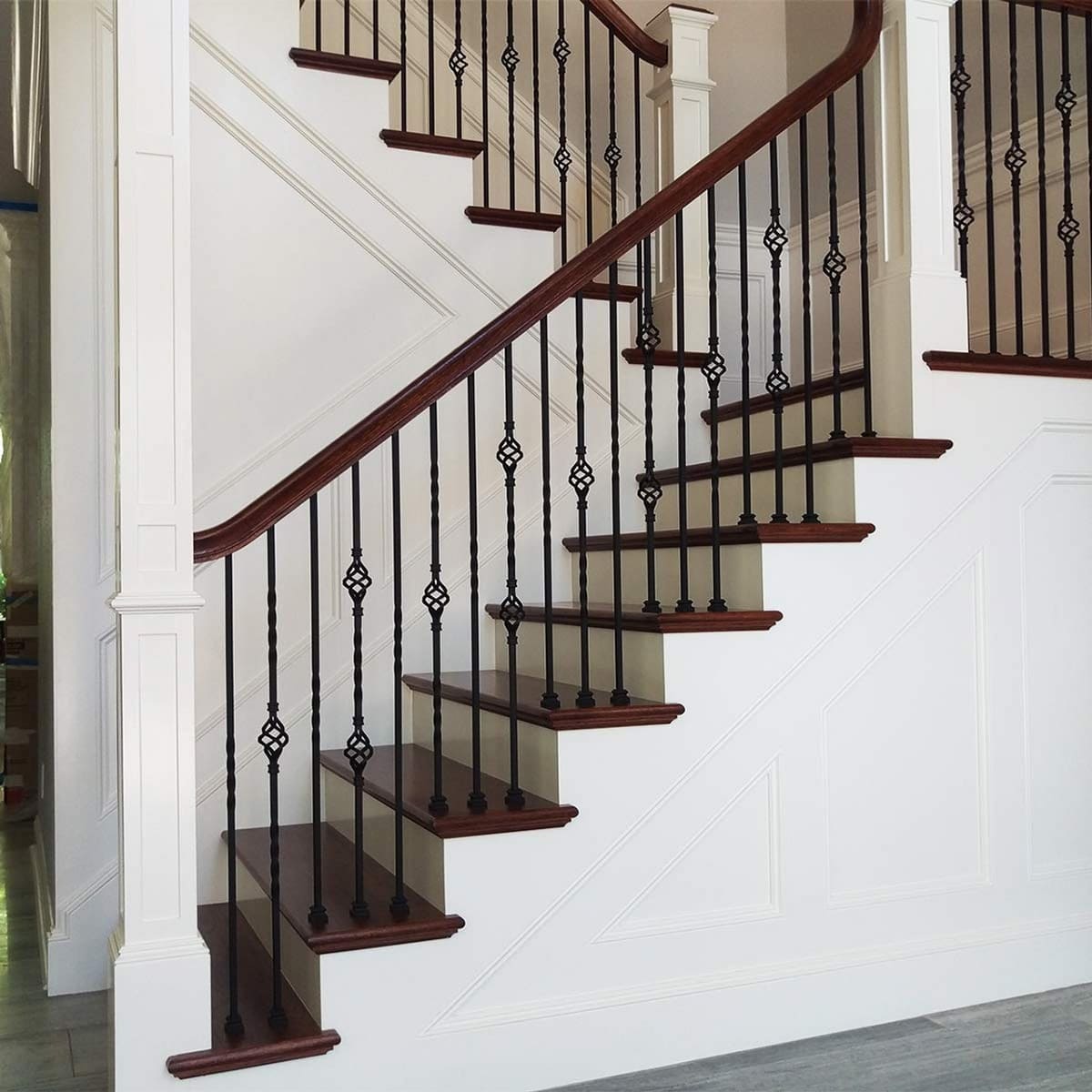 How To Install Metal Spindles On Stairs