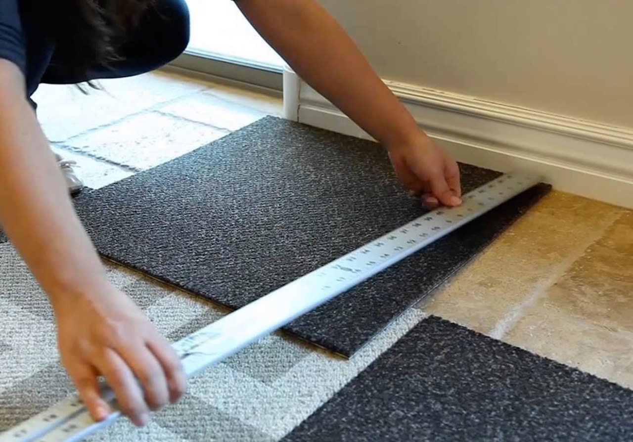 How To Install Peel And Stick Carpet Tiles On Concrete