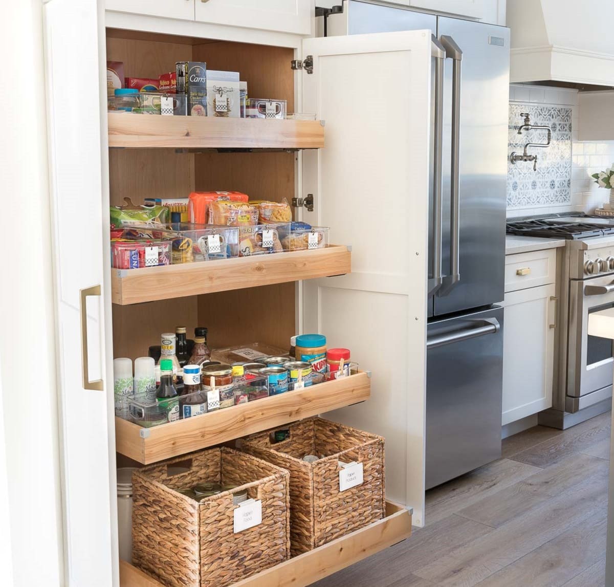How To Install Roll Out Drawers In A Pantry Cabinet