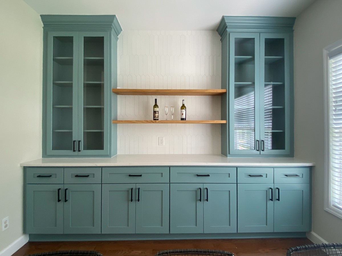 How To Make A Pantry From A Built-In China Cabinet