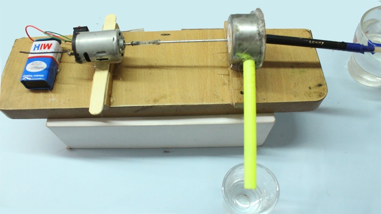 How To Make A Water Pump Using A Motor