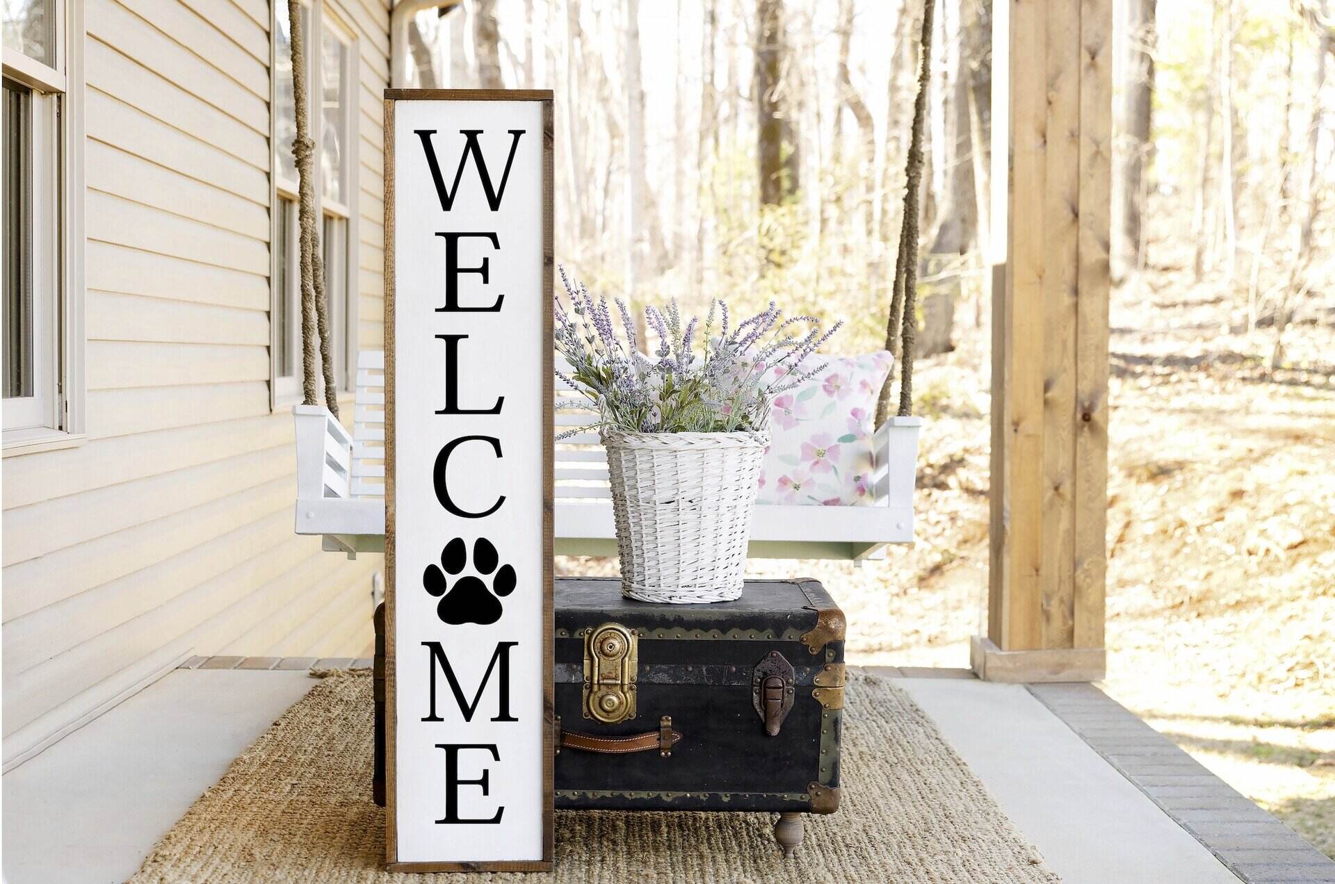 How To Make A Welcome Sign For Porch
