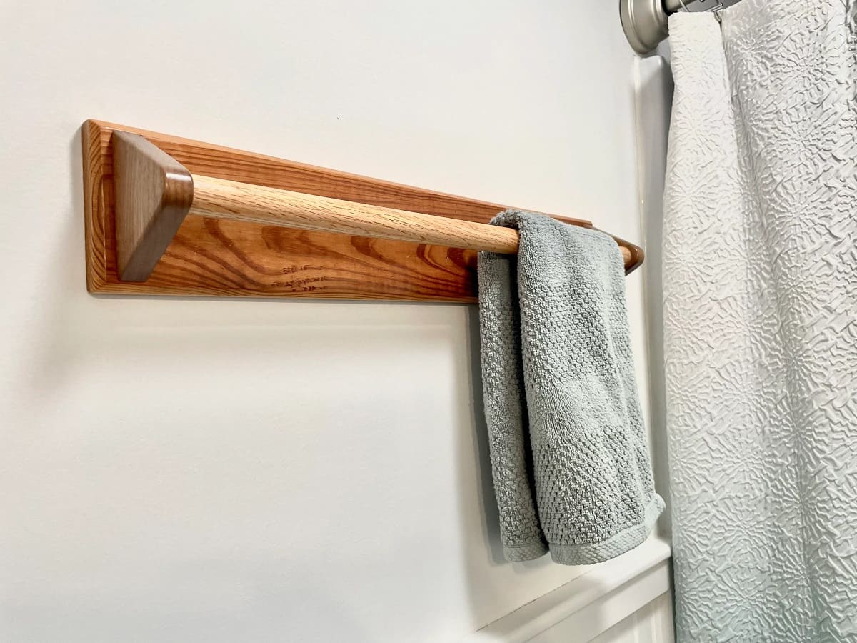 How To Make A Wooden Towel Bar