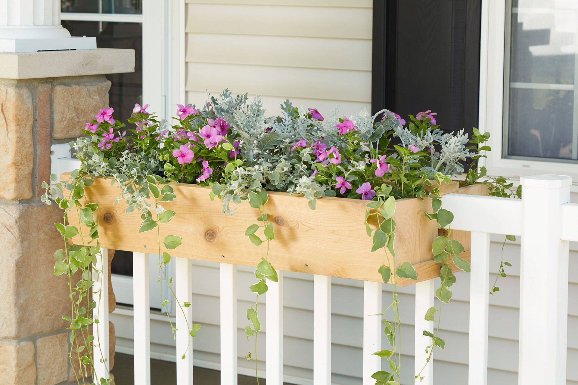 How To Make Flower Boxes For Porch Railings