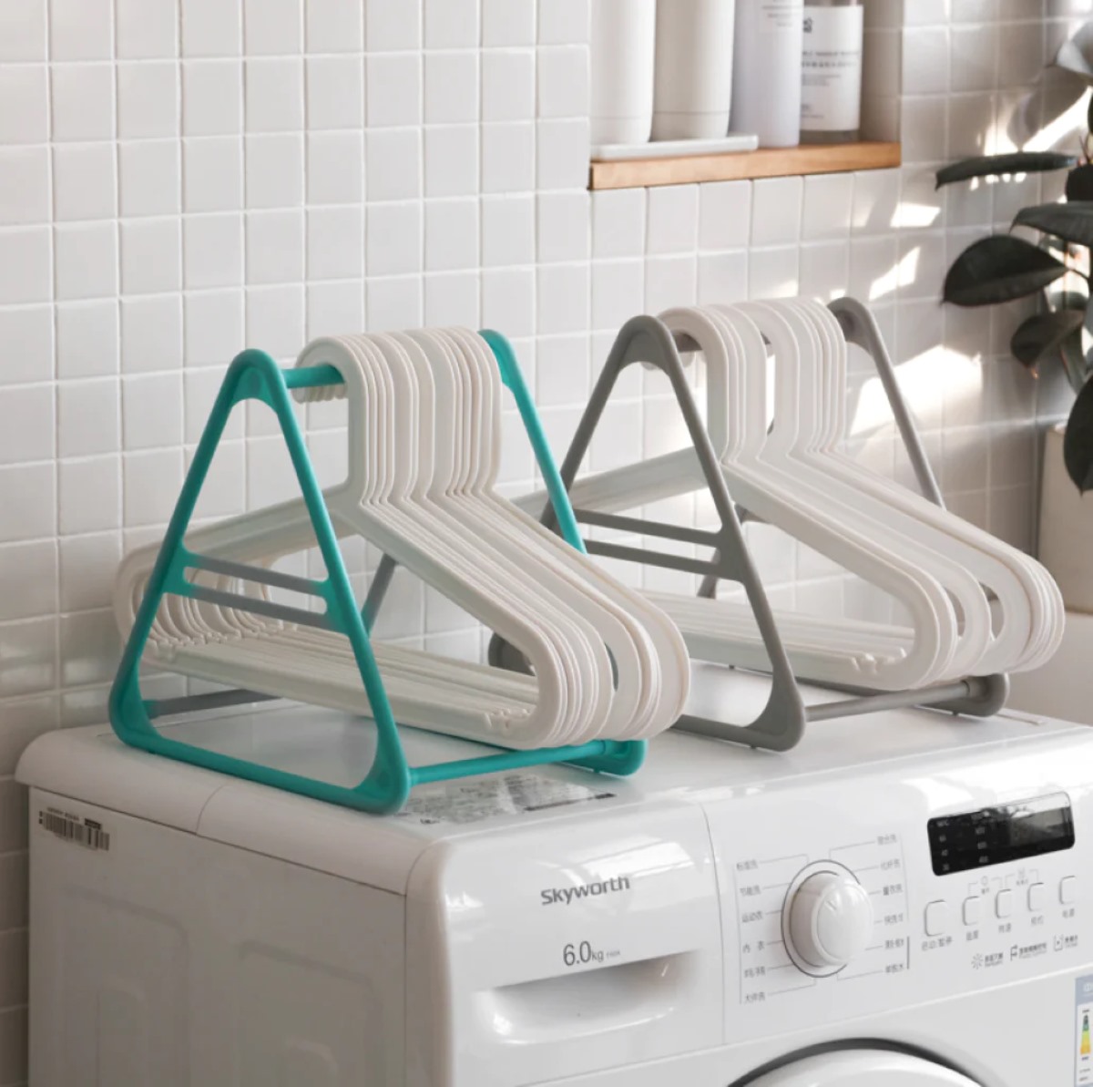 How To Organize Hangers In Laundry Room