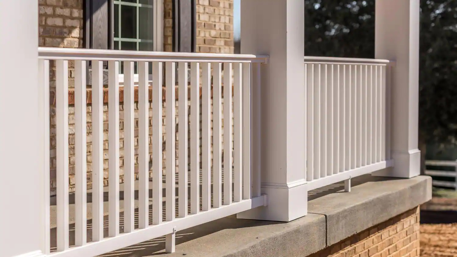 How To Put Railing On Concrete Porch