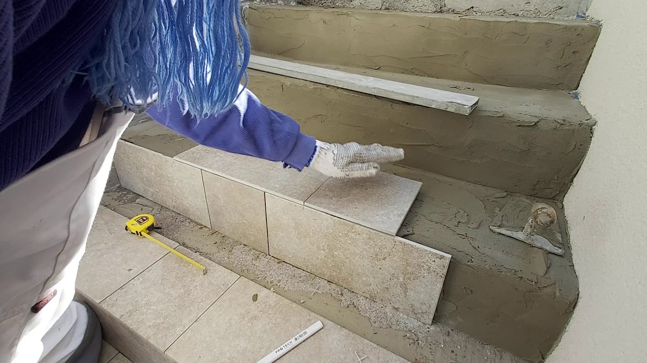 How To Put Tile On Stairs