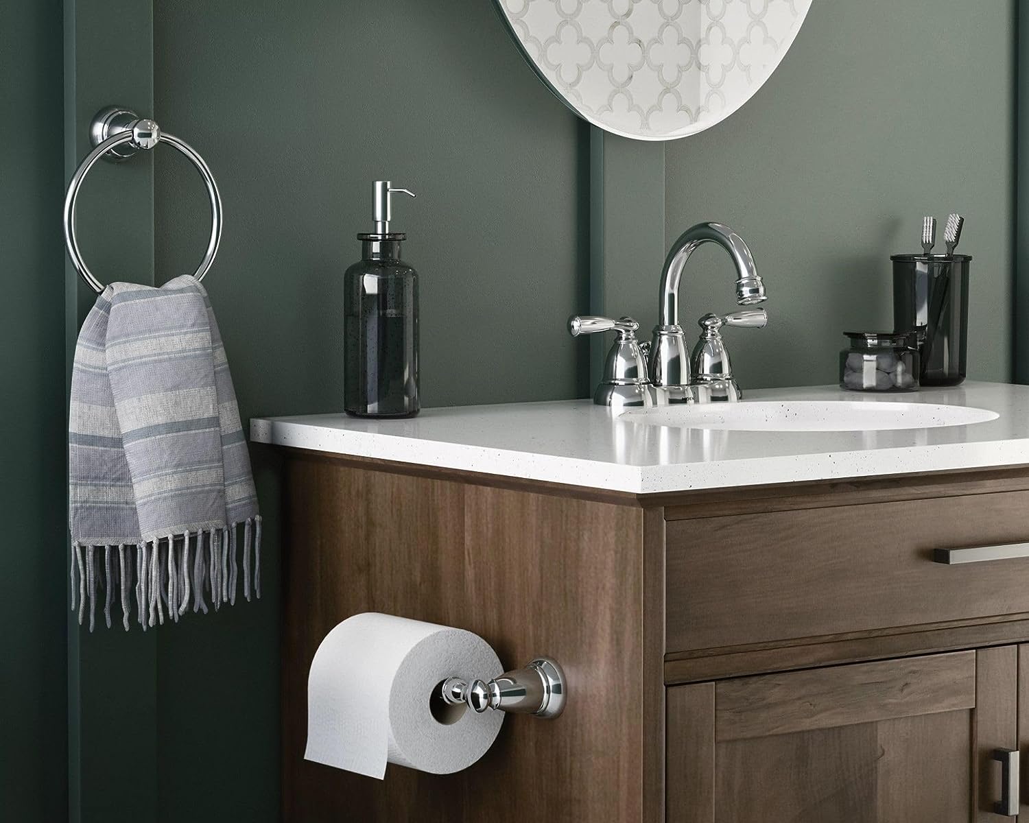 How To Remove Moen Towel Ring With Locking Tab On Base
