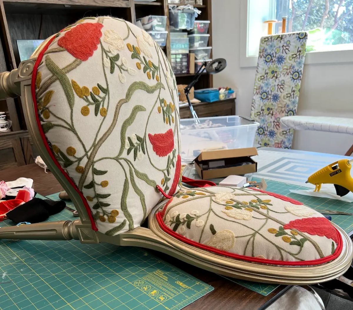 How To Reupholster A Dining Room Chair With Piping