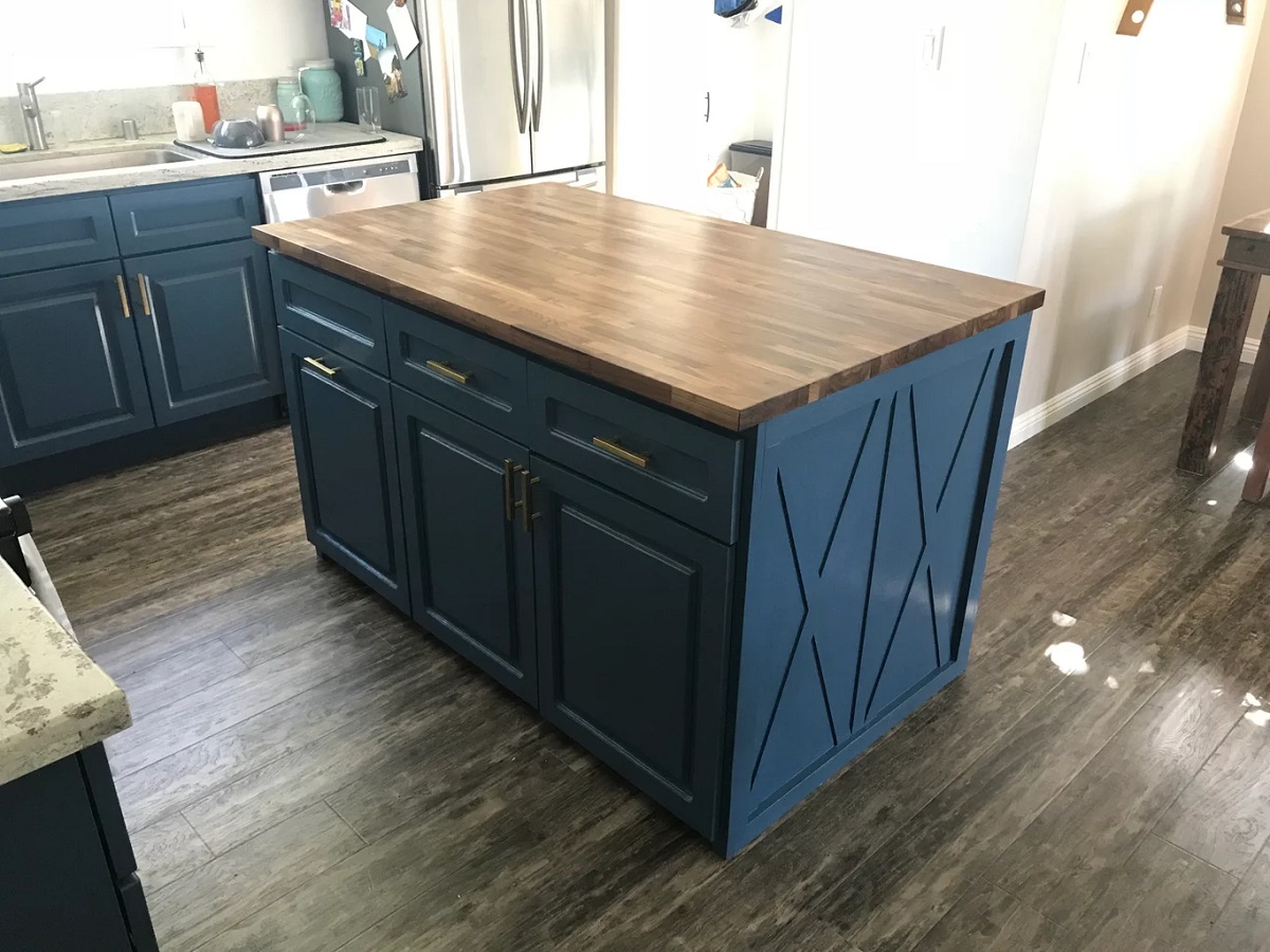 How To Secure Island Cabinets To Floor