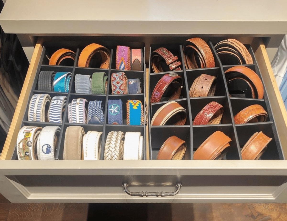 How To Store Belts In Drawer