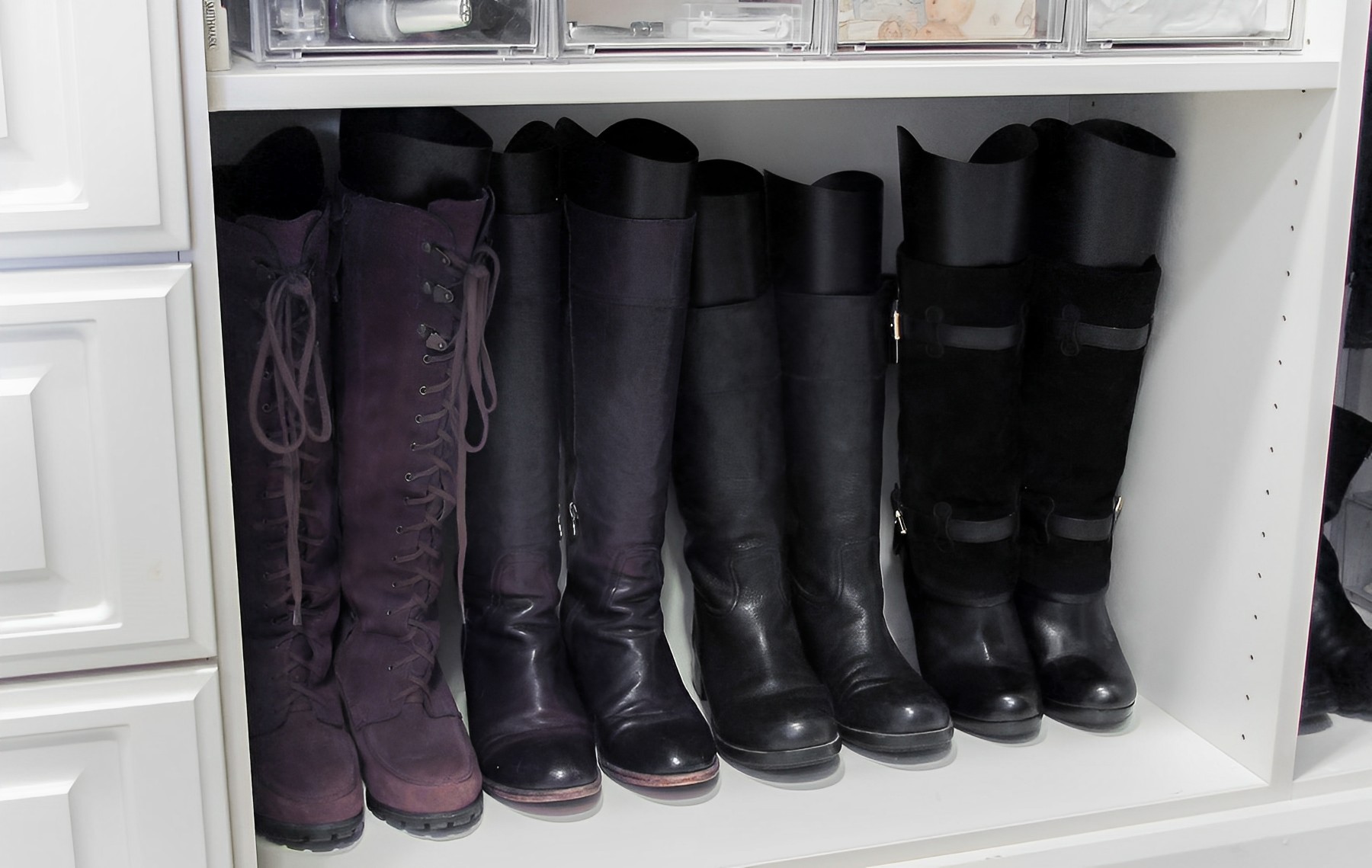 How To Store Boots In Small Closet