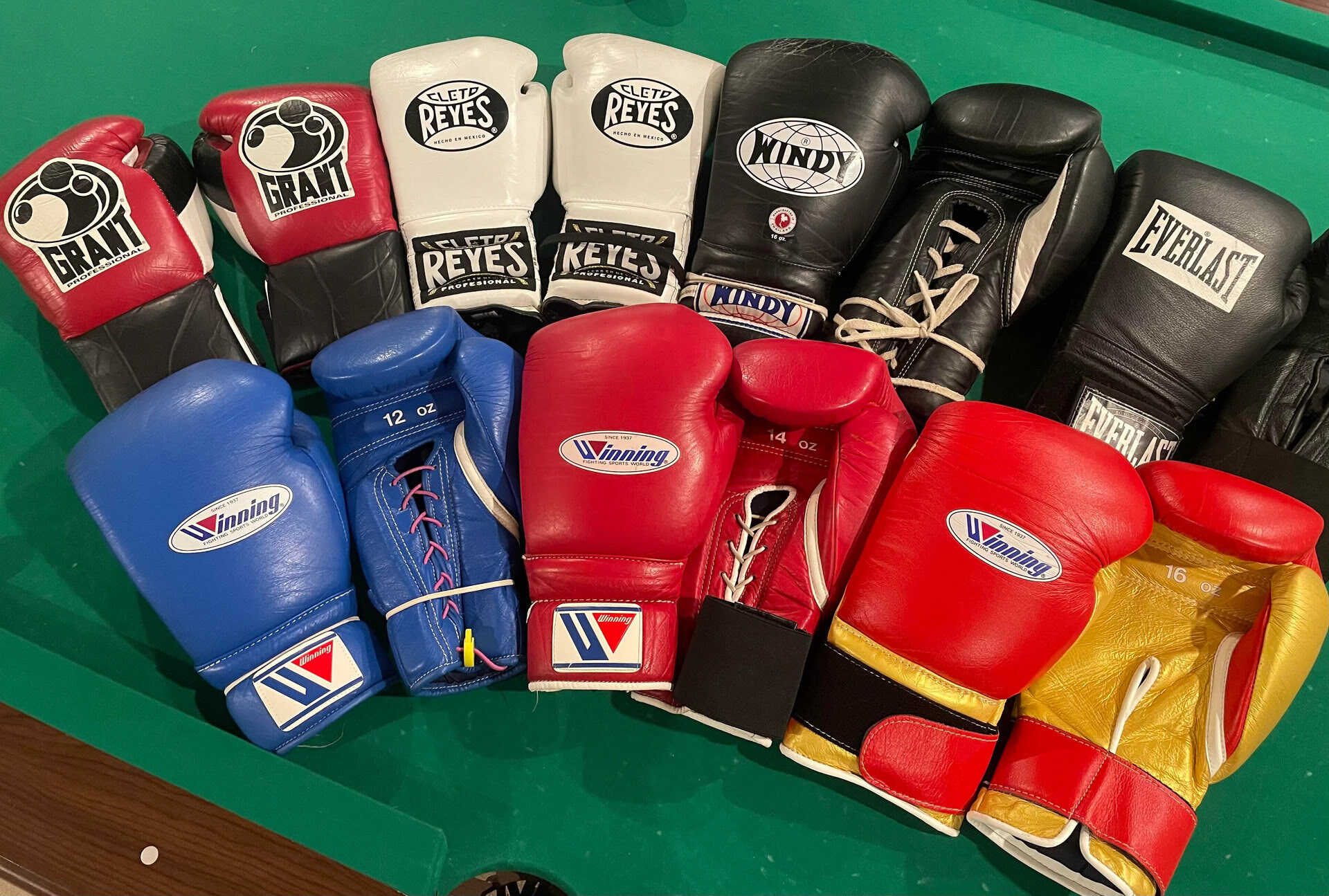 Boxing cheap glove storage