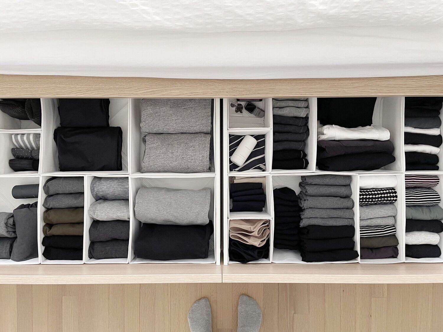 How To Store Folded Clothes Without A Dresser