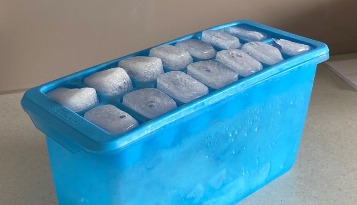Keep Your Ice Cubes Fresh With This Ice Cube Tray With Lid And Bin For  Freezer! 