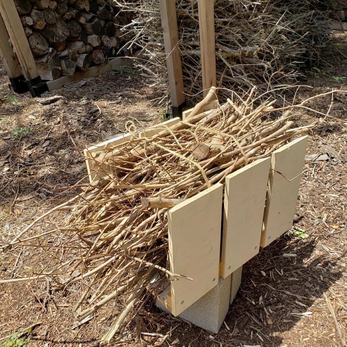 How To Store Kindling Outside
