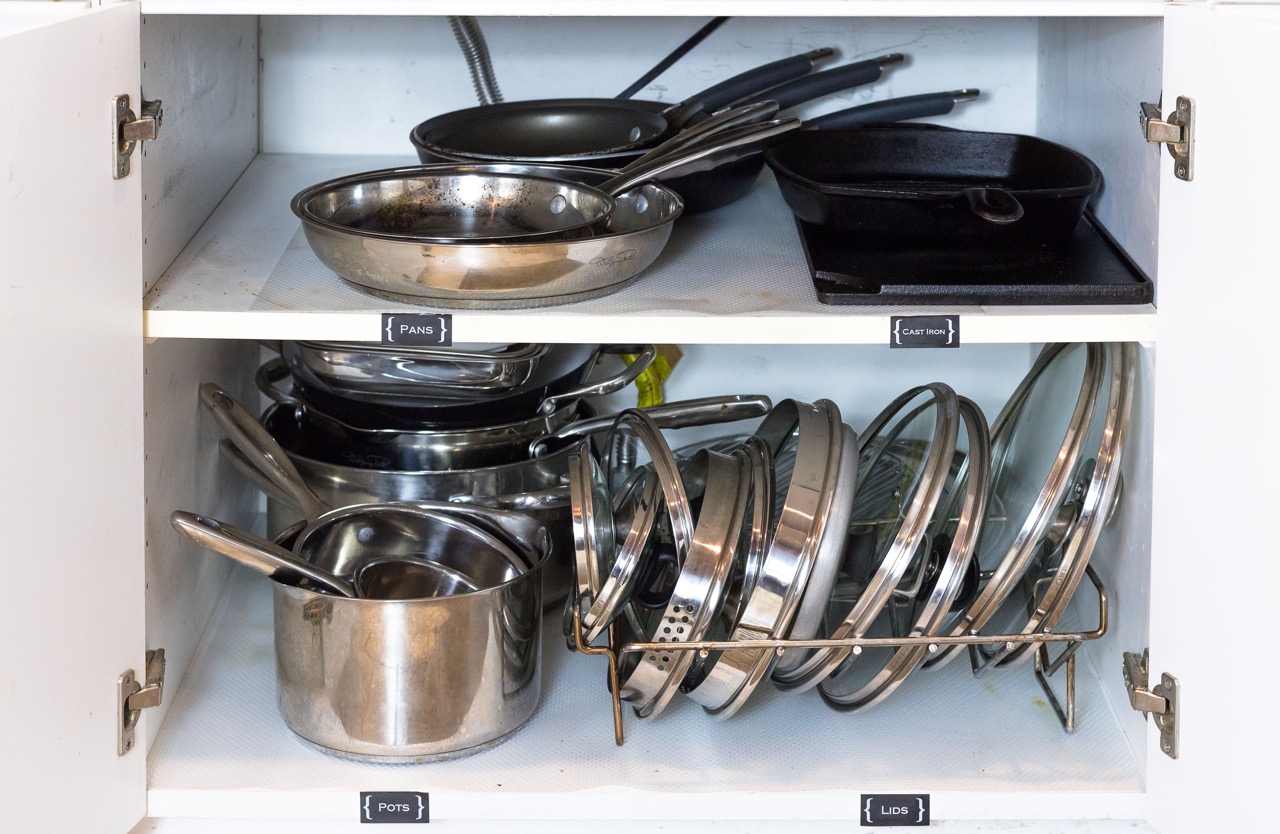 how to store your pots and lids