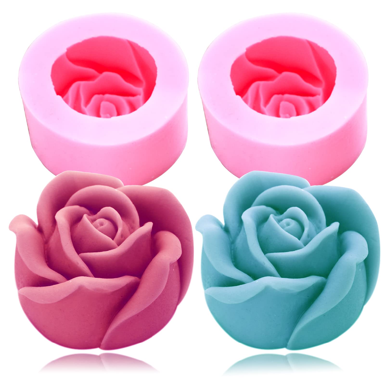 Plate Shaped Clay Molds Micro Dish Fondant Molds 3D Mini Tray Silicone Molds