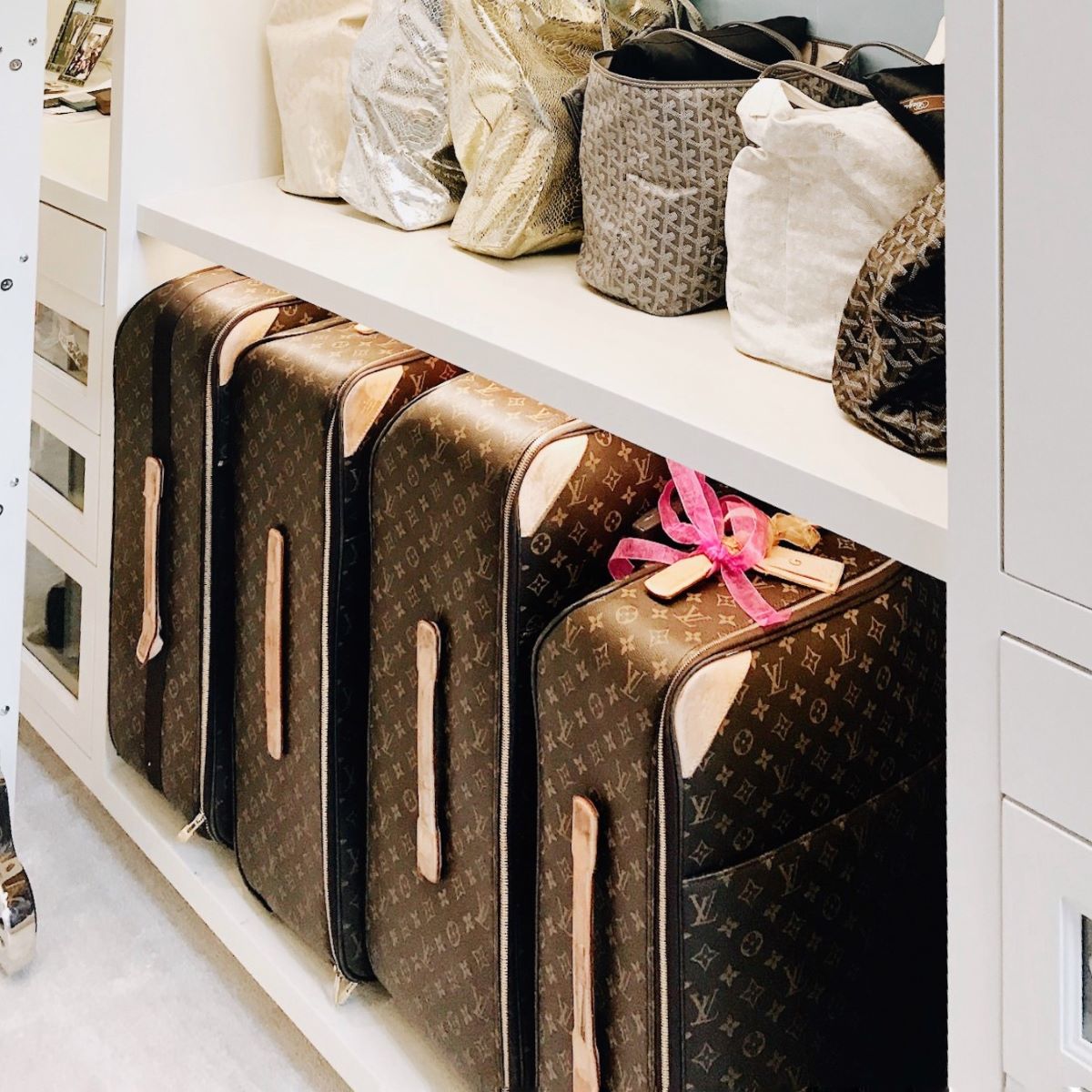 How To Store Suitcases In Closet