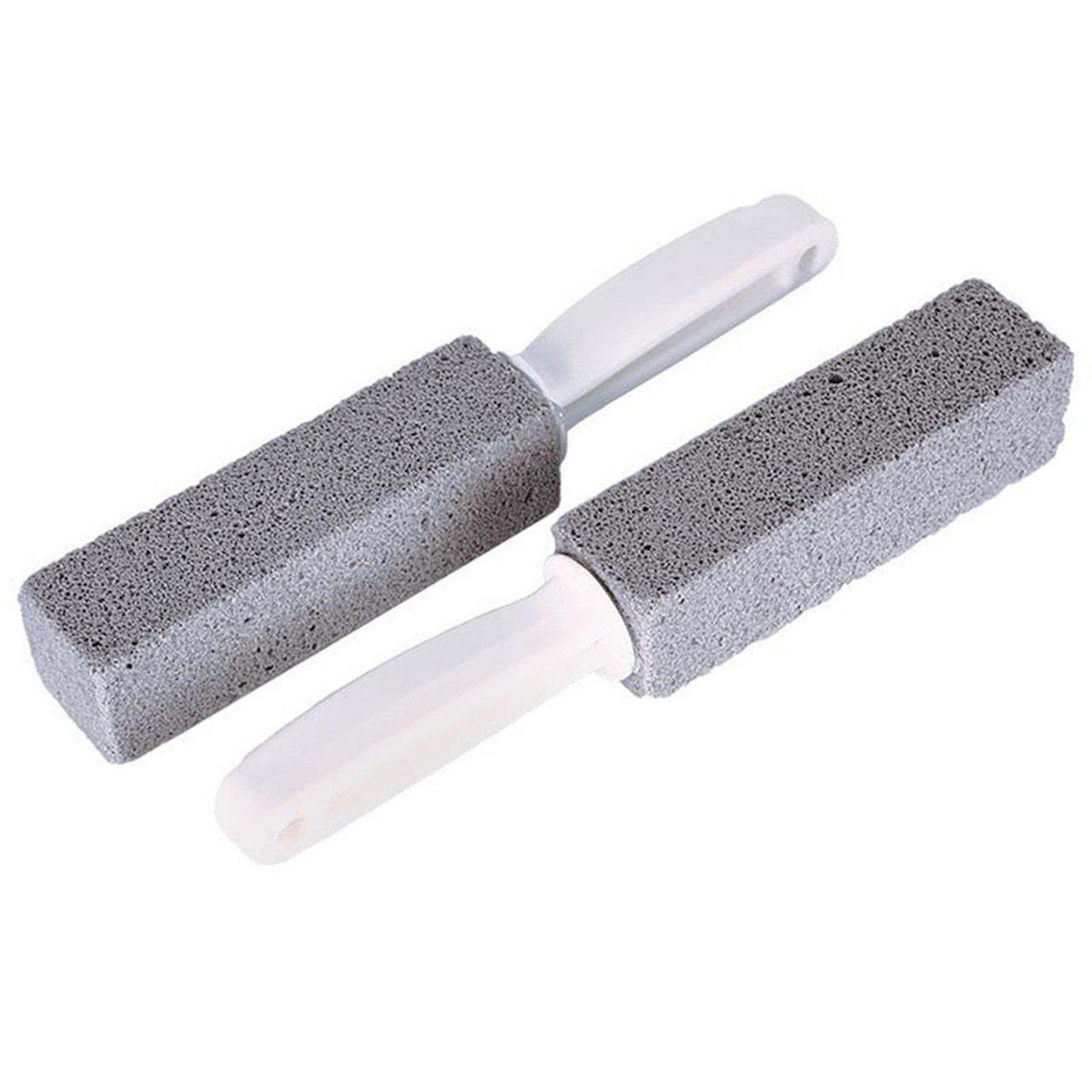 Pumice brush for bathroom cleaning