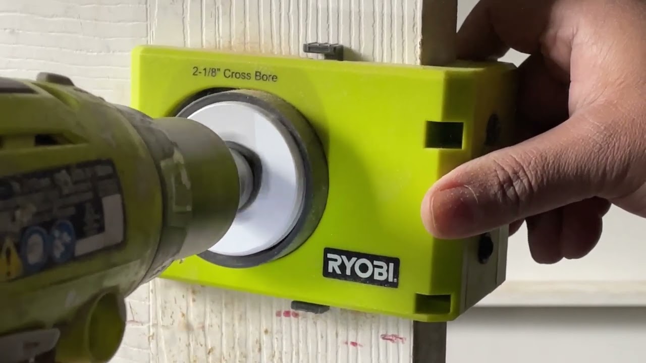 How To Use Ryobi Wood Door Lock Installation Kit