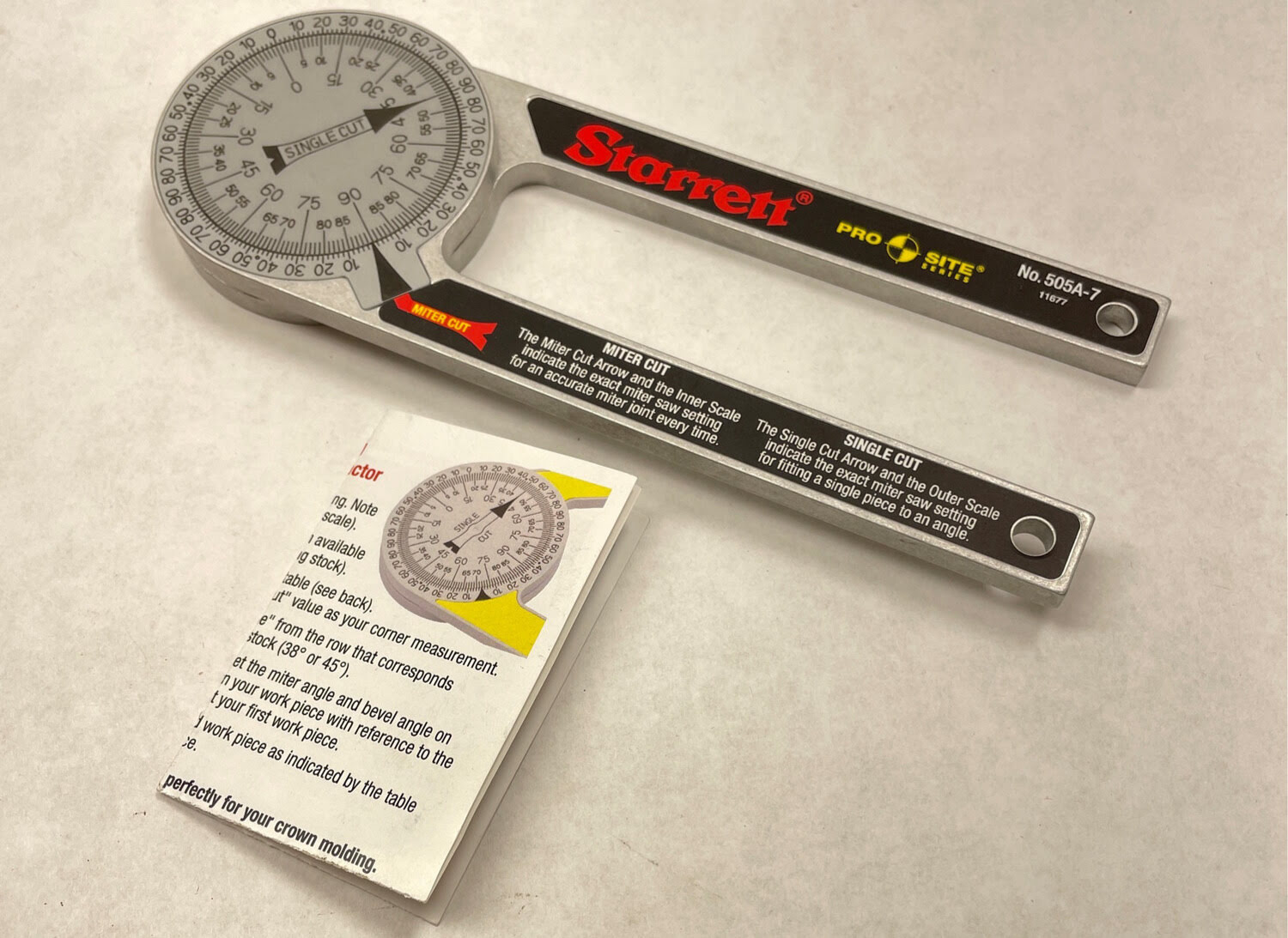 How To Use Starrett Miter Protractor