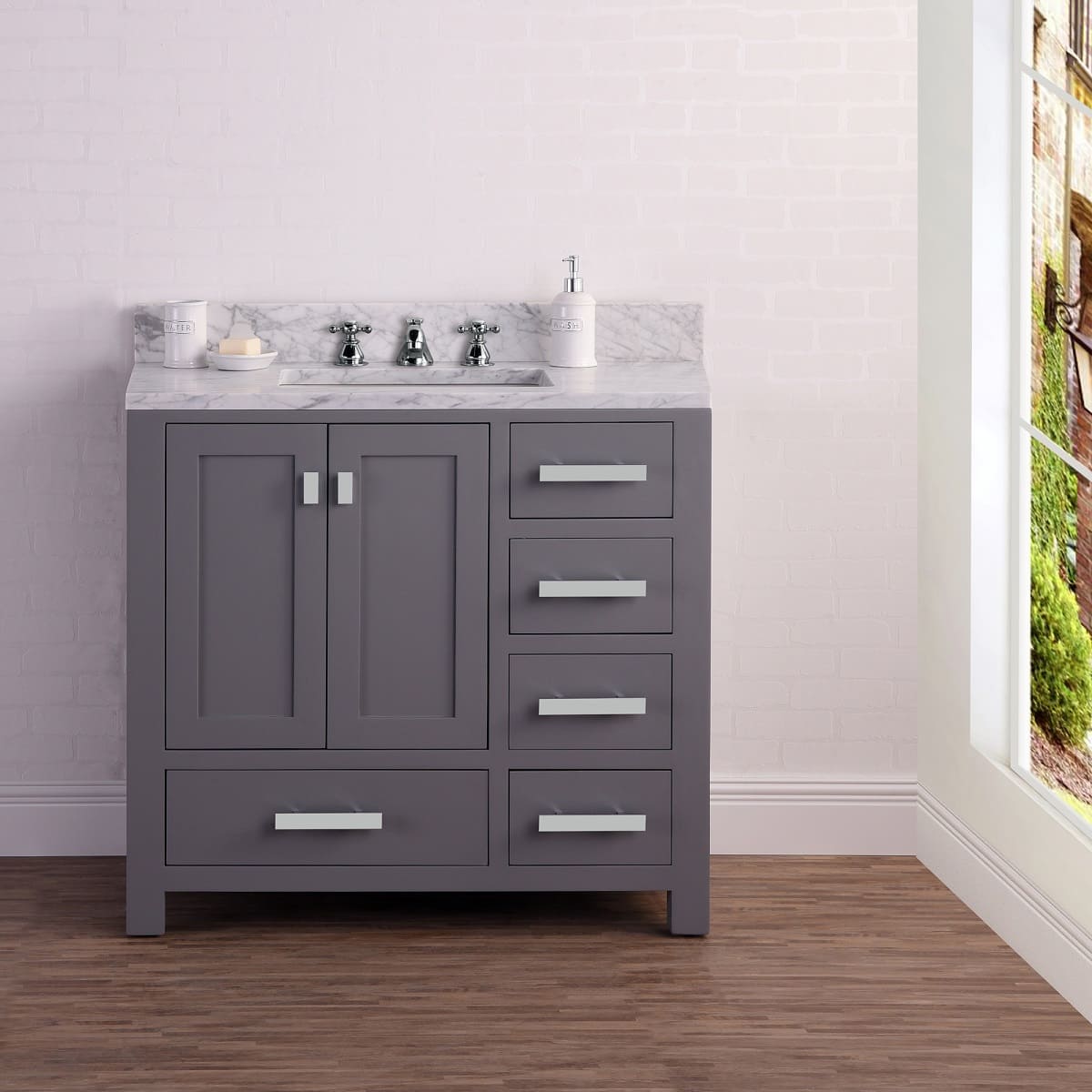 The Perfect Floor Color To Enhance Your Grey Bathroom Vanity