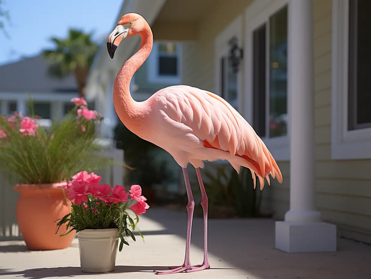 What Does A Flamingo On Porch Mean