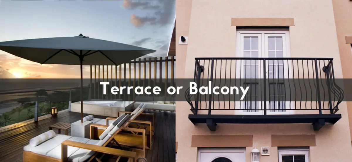 What Is The Difference Between Terrace And Balcony