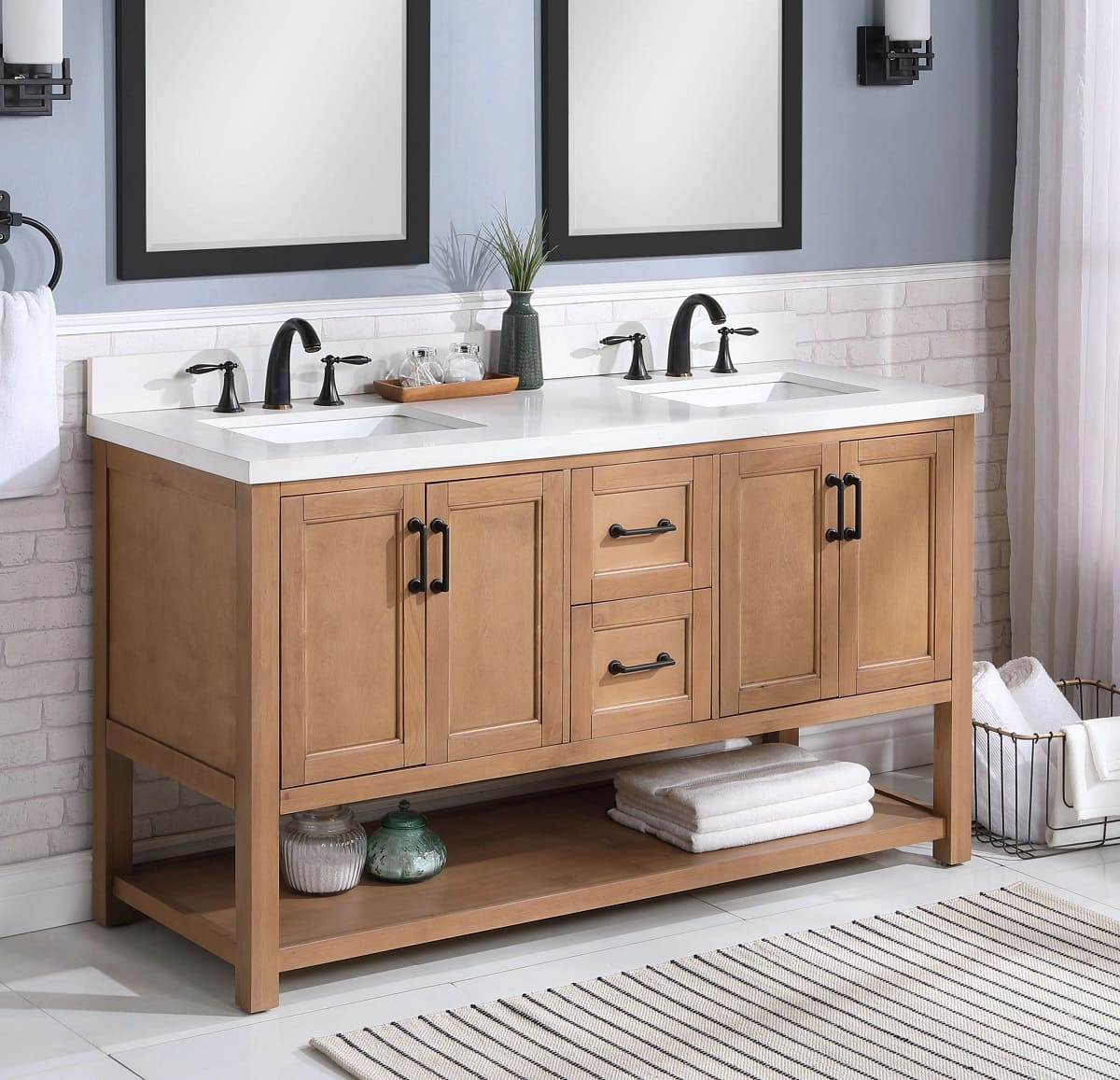 What Size Is A Double Sink Vanity