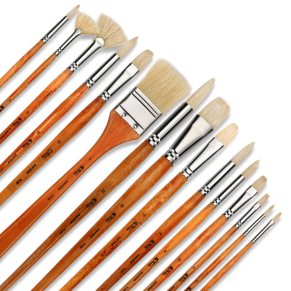 Thin Painting Brush 10 Pieces Set Watercolor Oil Paint Brushes For Arts  Activity