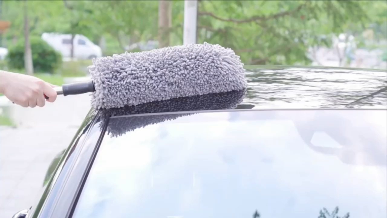 IPELY Super Soft Microfiber Car Duster Exterior with Extendable Handle, Car  Brush Duster for Car Cleaning