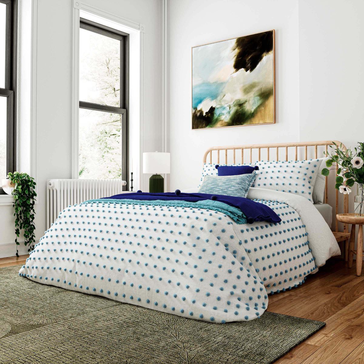 Bedsure Cotton Duvet Cover King - 100% Cotton Waffle Weave Coconut White  Duvet Cover King Size, Soft and Breathable Duvet Cover Set for All Season