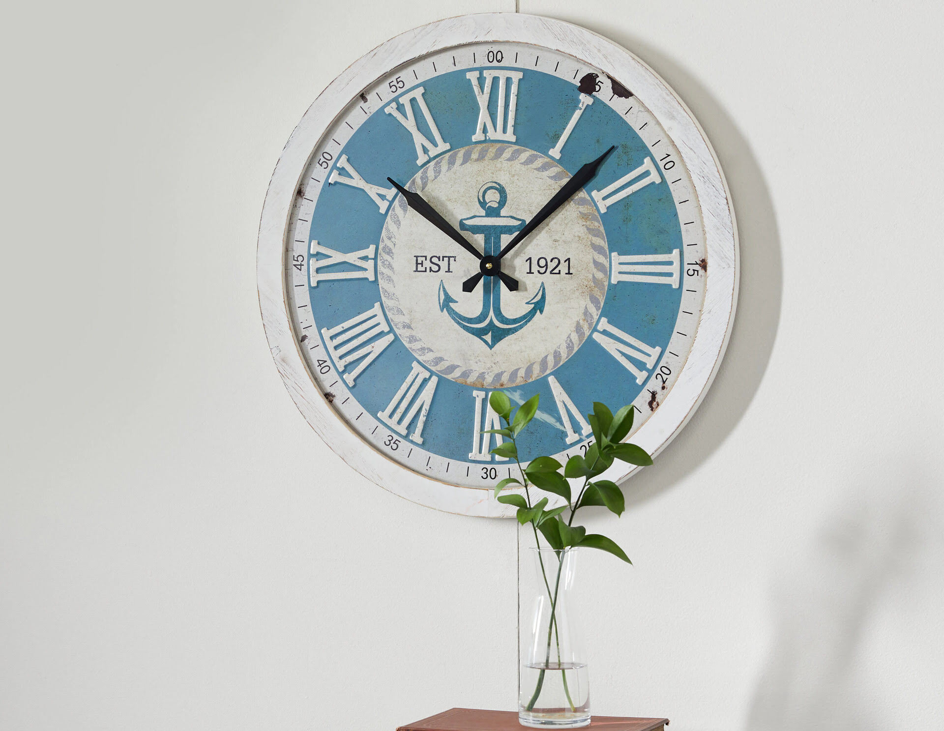  Antique Marine Brass Ship Porthole Clock Nautical Wall Clock  Home Decorative (20 inches) : Home & Kitchen