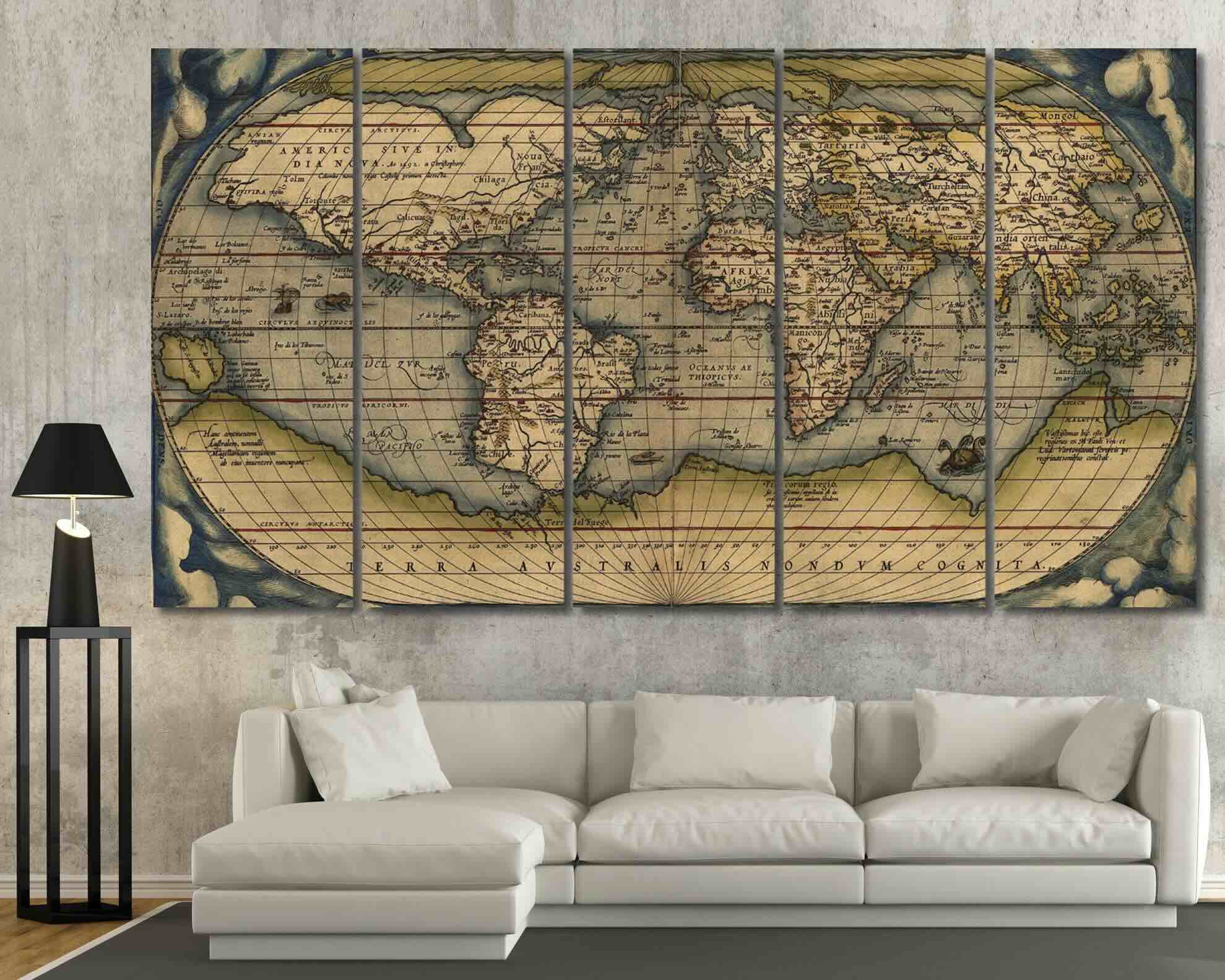 12 Amazing World Map Wall Art for 2024