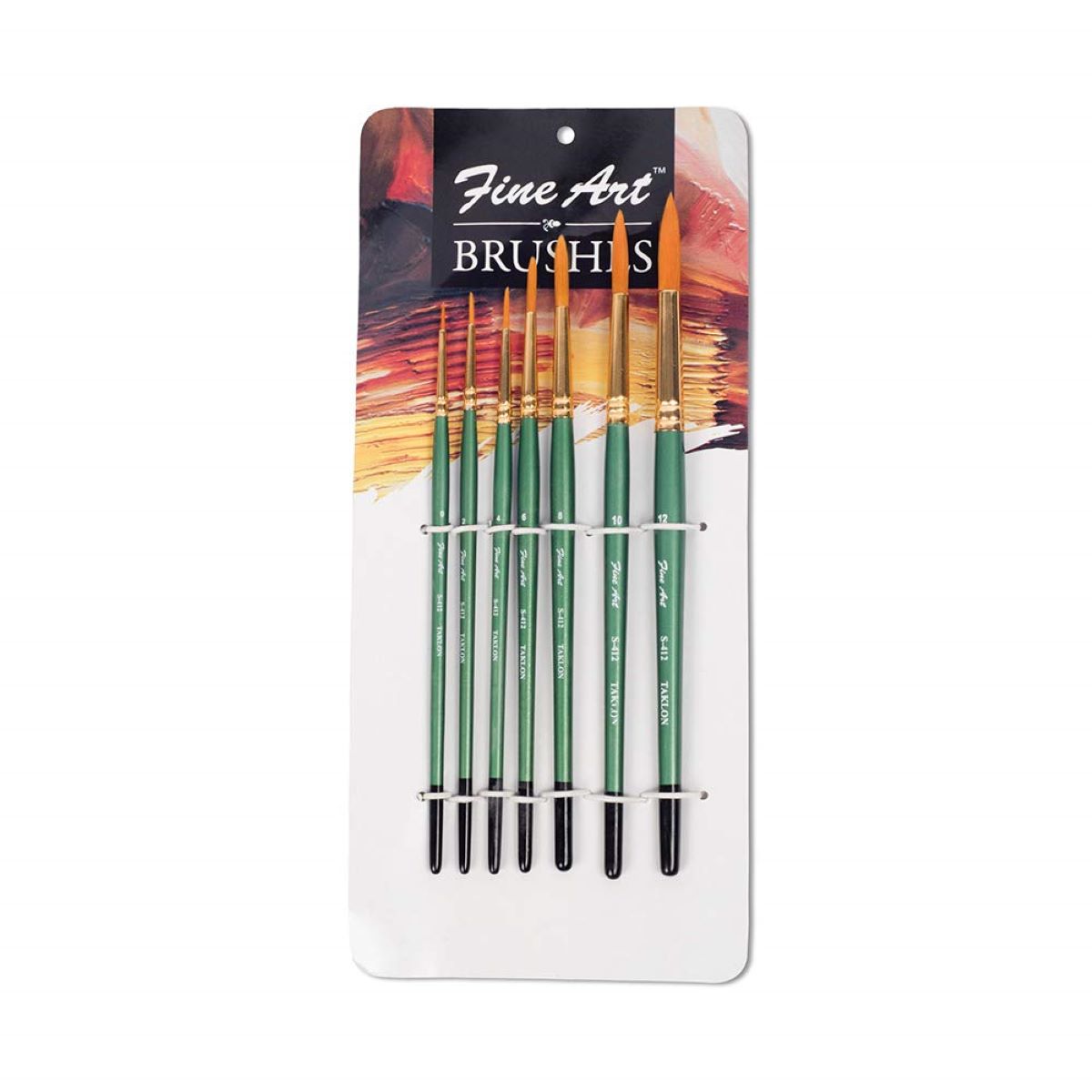 Artist Fan Paint Brushes Set 9Pcs - Soft Anti-Shedding Nylon Hair
