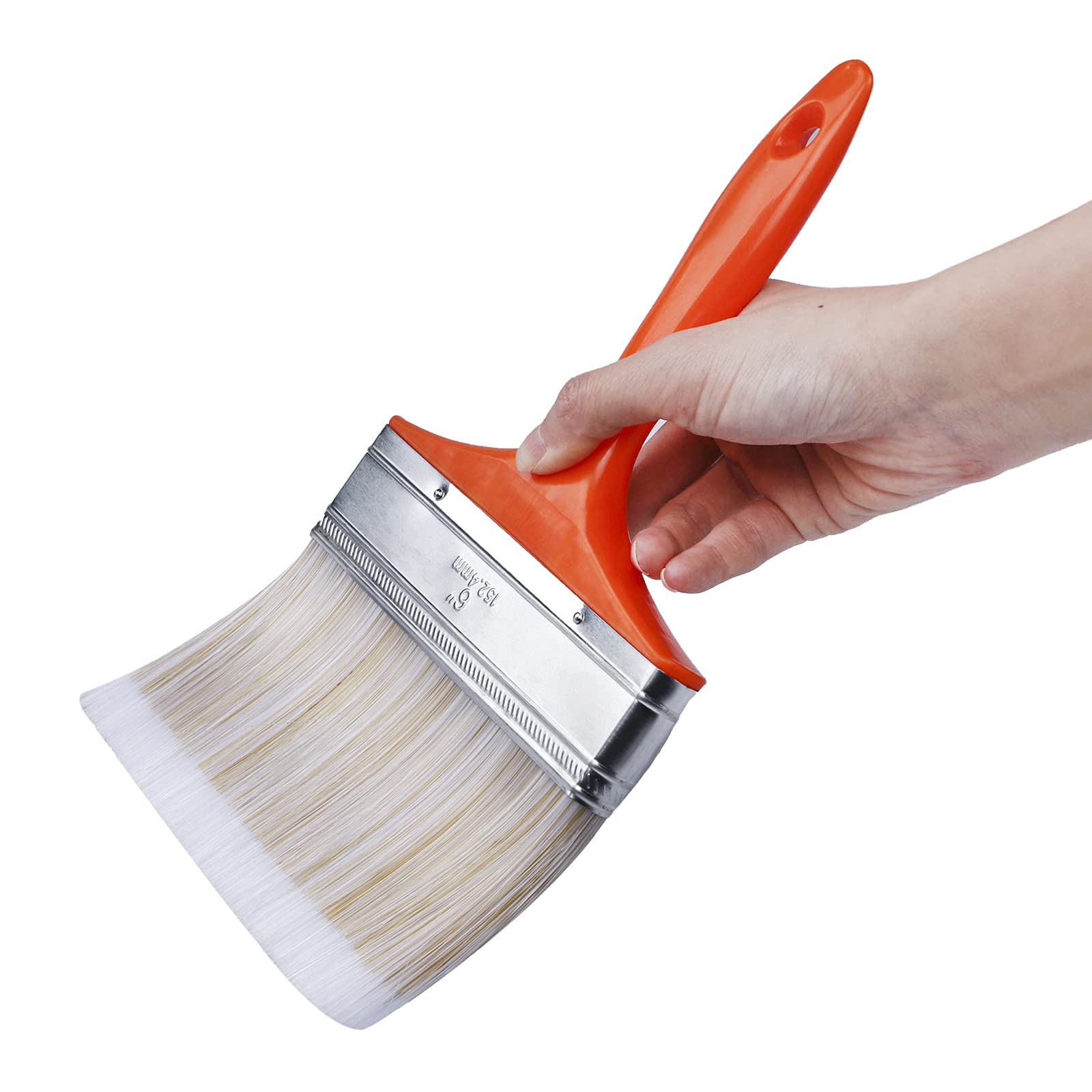 4 Inch Wide Paint Brush Soft Thick Household Bristle Utility Stain Brushes  for Interior and Outdoor Painting, Dusting