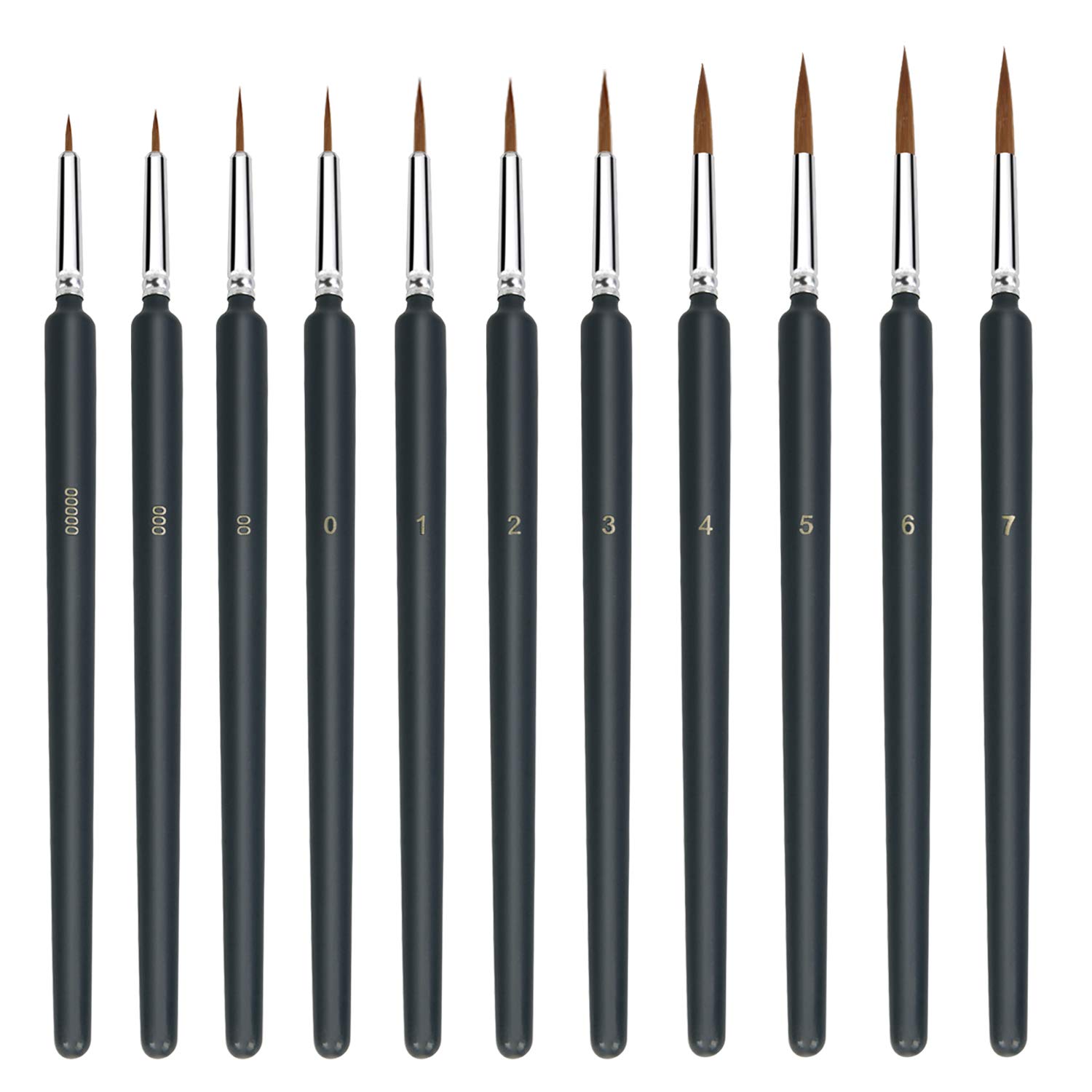 9 Pcs, Detail Paint Brush Set,Fine Paint Brush, Mini,Thin ,Tiny Paint  Brushes