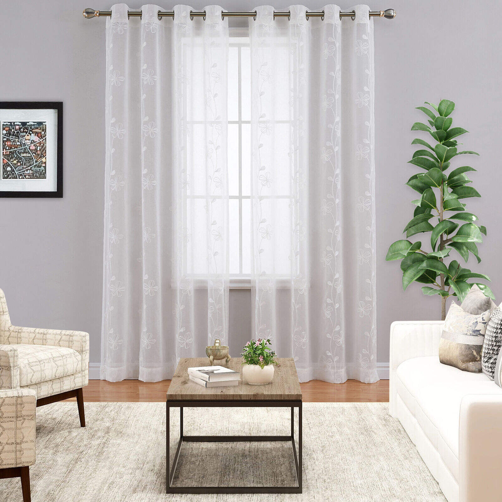 12 Incredible Sheer White Curtains for 2024