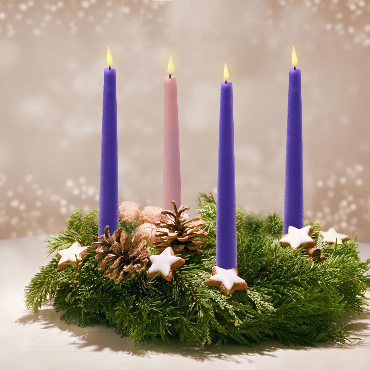 12 Superior Advent Candles Set Of 4 for 2024