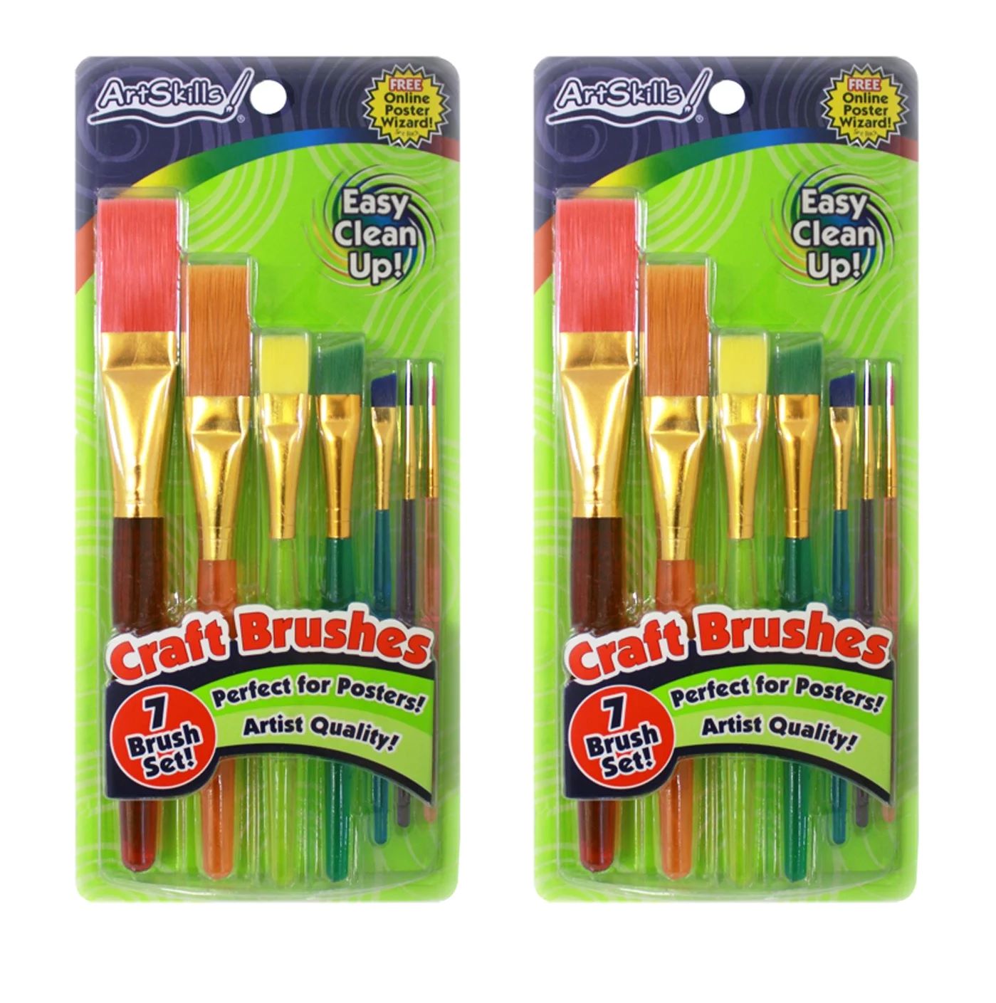  Artlicious Foam Brush Set - Pack of 20 Disposable, 2