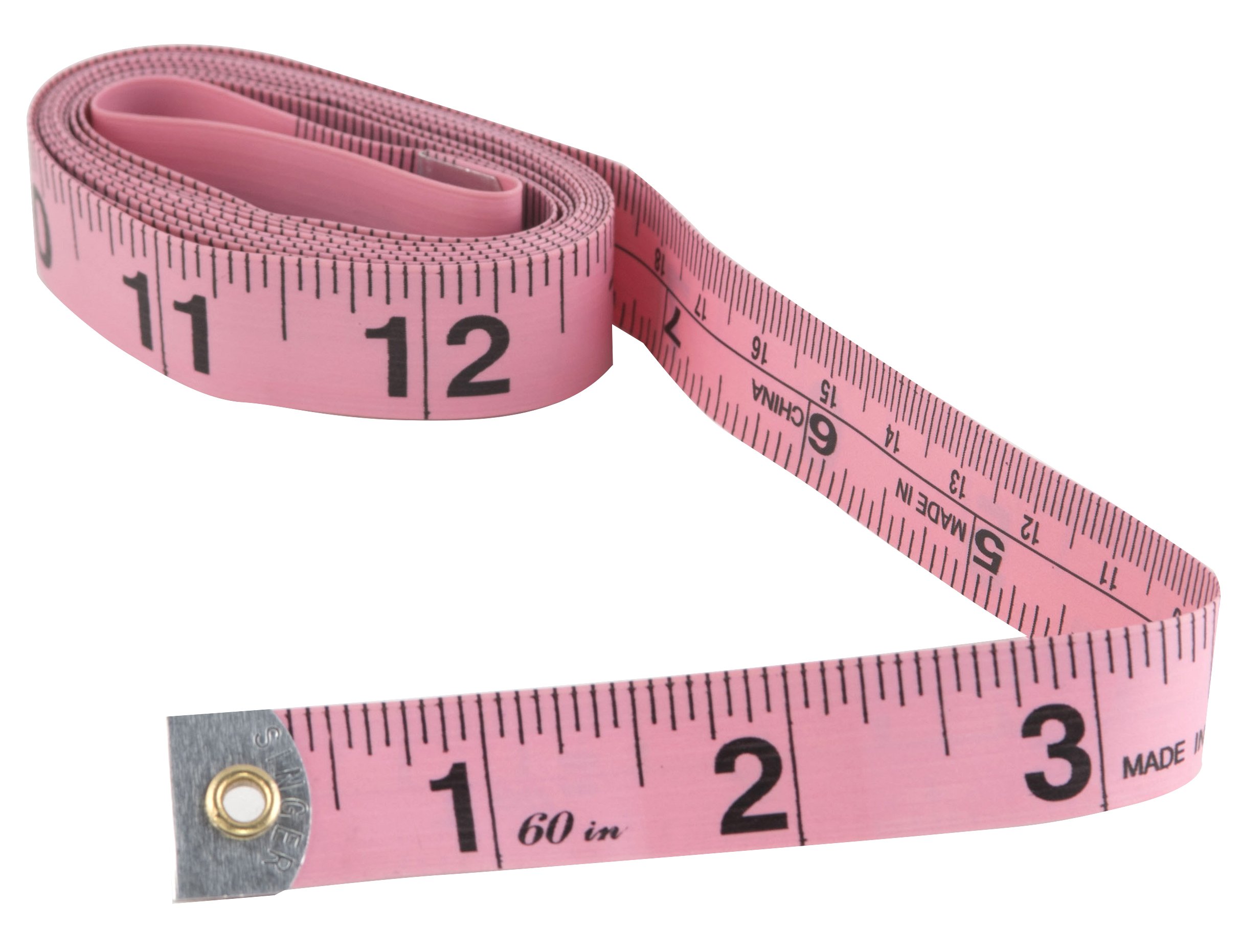 2 Pack Tape Measure Measuring Tape for Body Fabric Sewing Tailor Cloth Knitting Vinyl Home Craft Measurements, 60-Inch Soft Fashion Pink