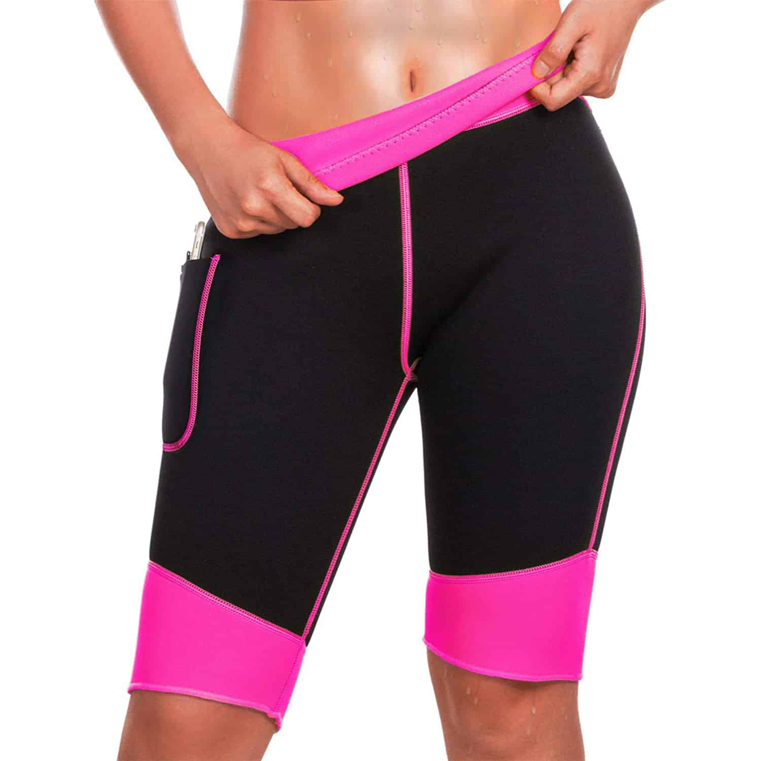 SCARBORO Sauna Sweat Pants for Women High Waist Compression Slimming  Weights Thermo Legging Workout Body Shaper Sauna Suit