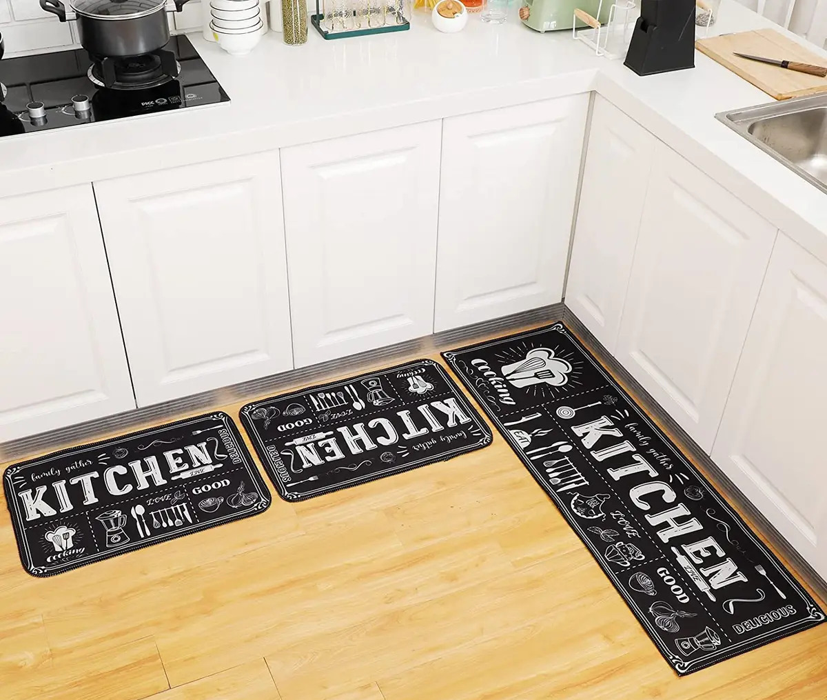 The Sofia Rugs Absorbent and Non-Slip 2 Piece Kitchen Rug Set - 20
