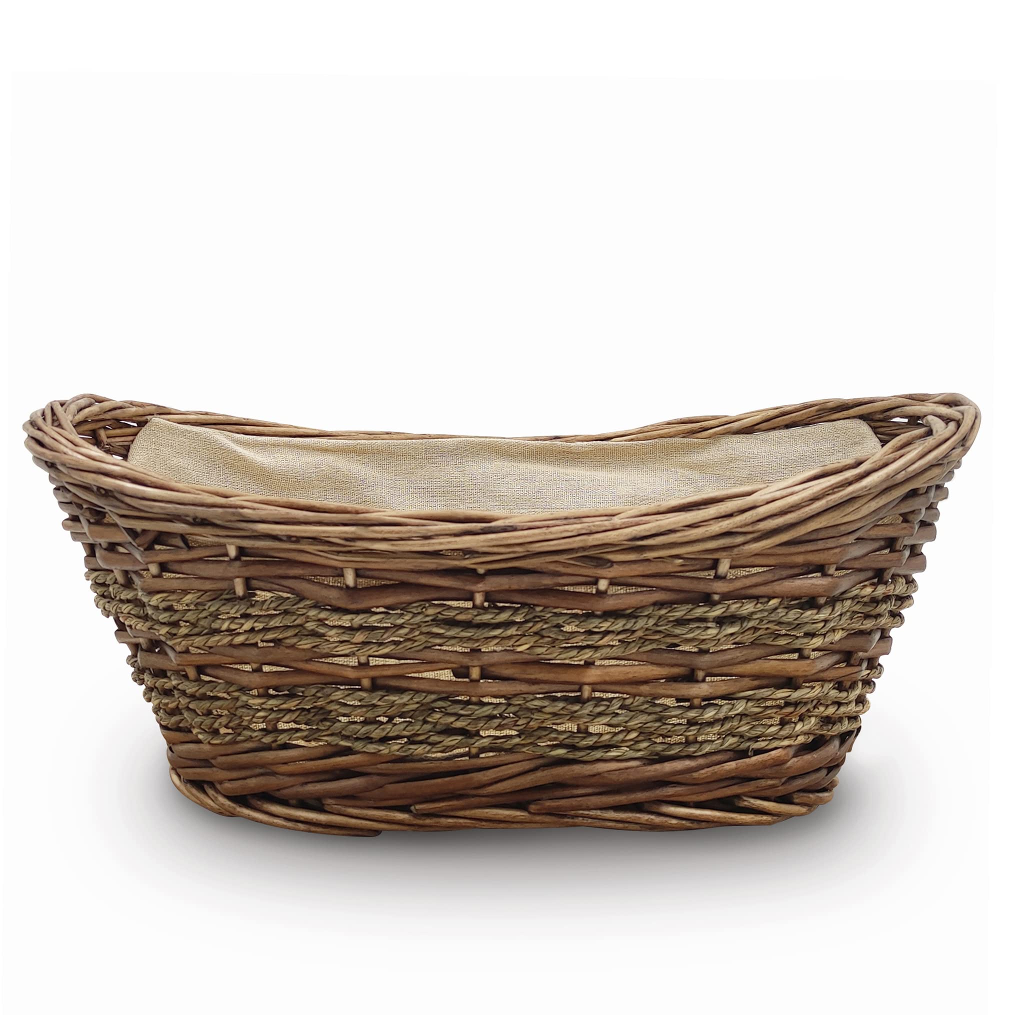 Household Essentials, Natural, Nesting Seagrass Heart Baskets, Set of 2