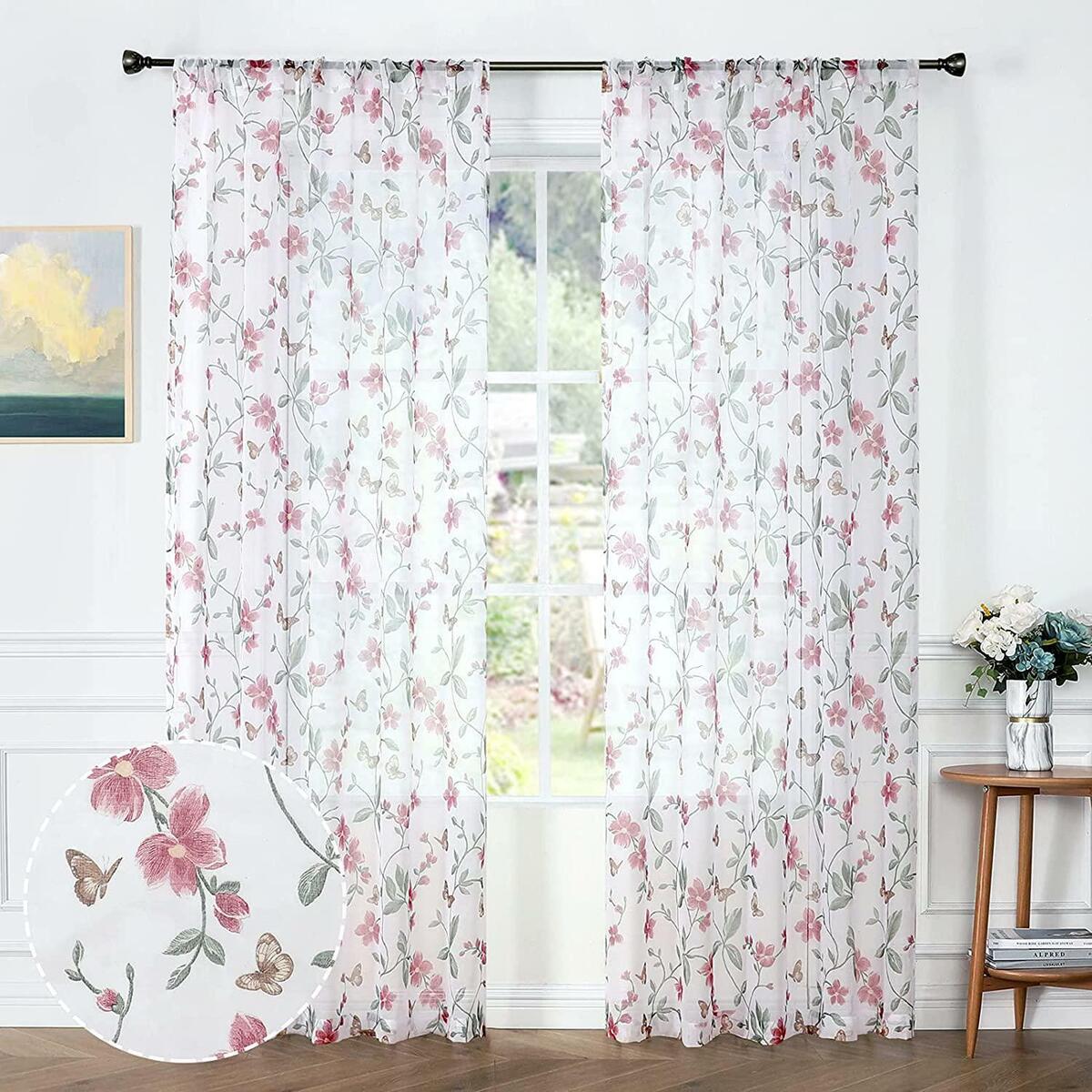 15 Superior Floral Curtains for 2024