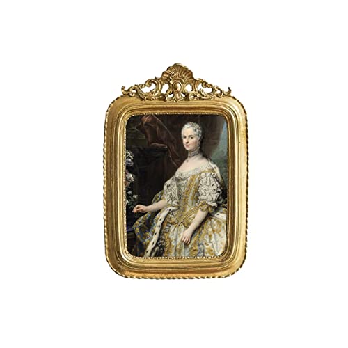 SYLVIA'S SHOP Small Vintage Picture Frame, Gold